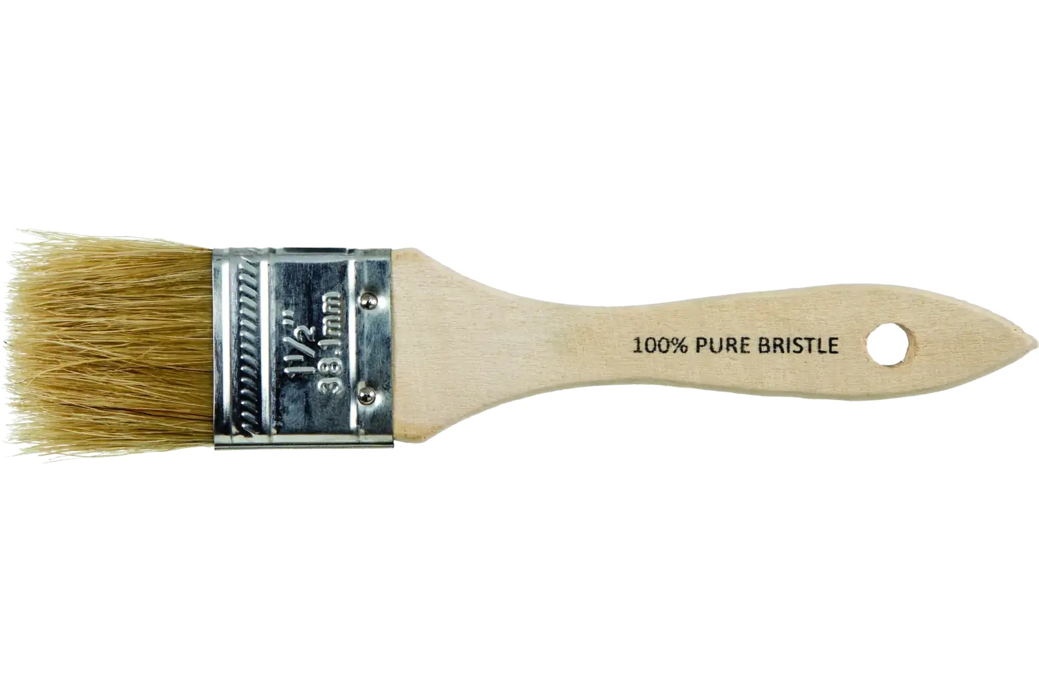 Picture of Pferd Chip Brush 1-1/2" Width White Bristle 1-1/2" Trim Wooden Handle